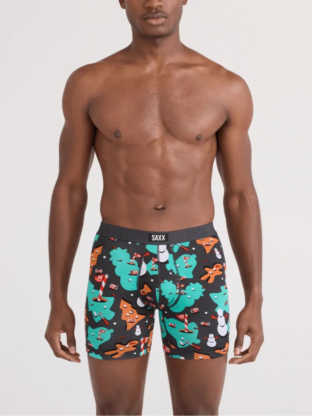 NWT Saxx Vibe Extra Soft Boxer Briefs 19th Hole Holiday Size XXL